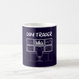 Day Trader Funny Logo Kaffeetasse