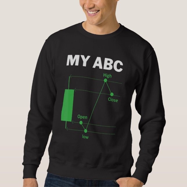 Day Trading Quote My ABC Stockbroker Market Trader Sweatshirt (Vorderseite)