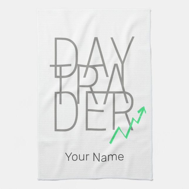 Day Trading und Kryptowährungen Börse Geschirrtuch (Vertikal)