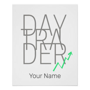 Day Trading und Kryptowährungen Börse Poster