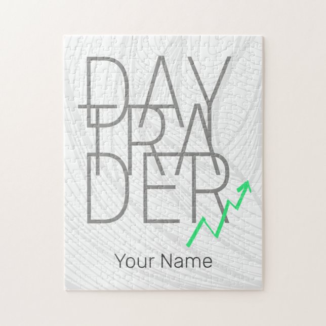 Day Trading und Kryptowährungen Börse Puzzle (Vertikal)