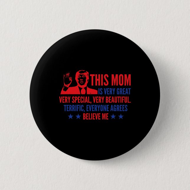 Day Trump Funny Quotes Wahl 2024 Button (Vorderseite)