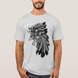 Dayak Chief Skull T-Shirt