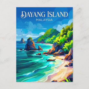 Dayang Insel Malaysia Postkarte