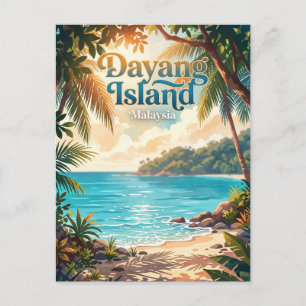 Dayang-Insel, Mersing, Johor, Malaysia Malaysia Postkarte