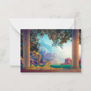 Daybreak, 1922 von Maxfield Parrish Mitteilungskarte