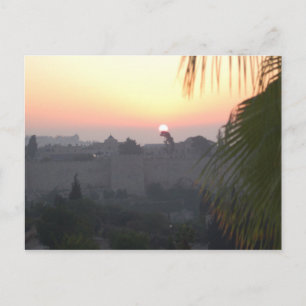 Daybreak Jerusalem Postkarte