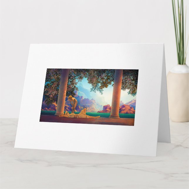 DAYBREAK Maxfield Parrish 1922 ... 2025 Karte (Vorderseite)