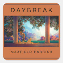 DAYBREAK Maxfield Parrish 1922 .. Hi-Def-Flachkart
