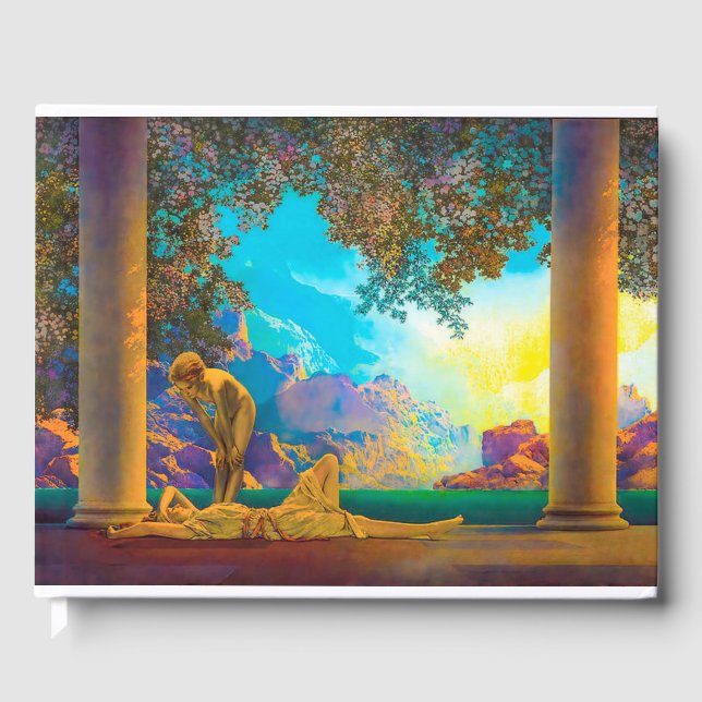 Daybreak Maxfield Parrish Gästebuch (Vorderseite)