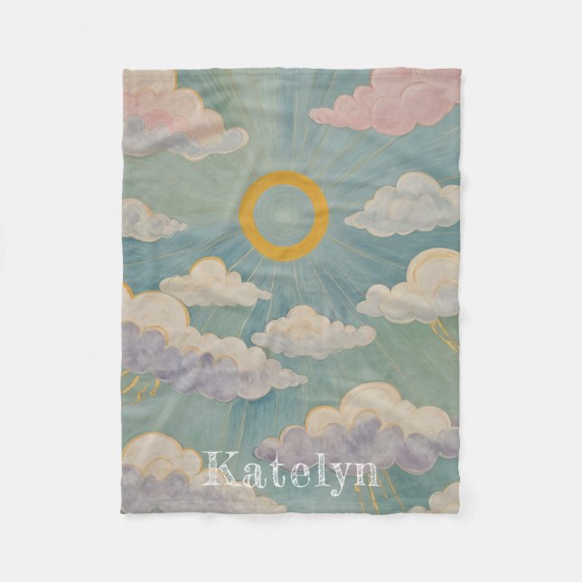 Daybreak's Embrace Personalisiert Fleecedecke (Vorderseite)