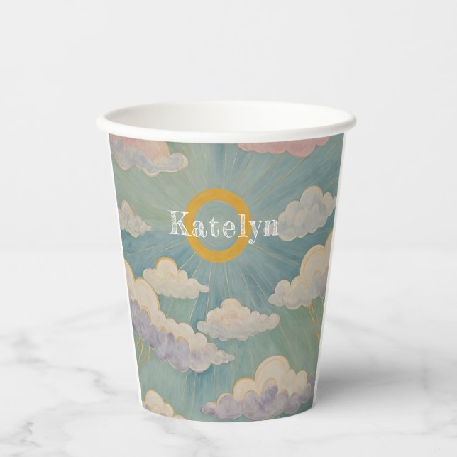 Daybreak's Embrace Personalisiert Pappbecher (Vorderseite)