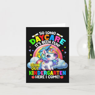 Daycare Abschluss 2025 Unicorn Girl Hello Kinderg Karte