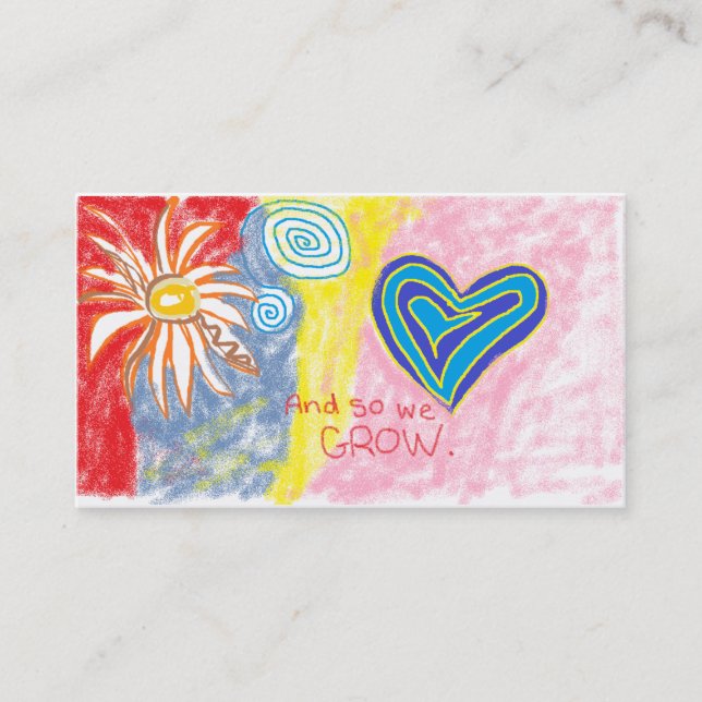 Daycare Business Cards Visitenkarte (Vorderseite)