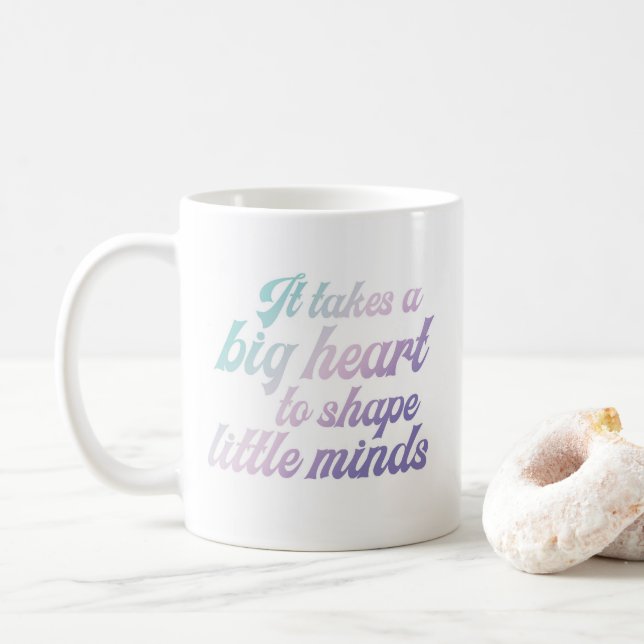 Daycare oder School Teacher Valentine's Day Tasse  (Mit Donut)