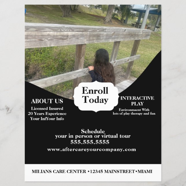 Daycare Playground Park Photo Center Flyer (Vorne)