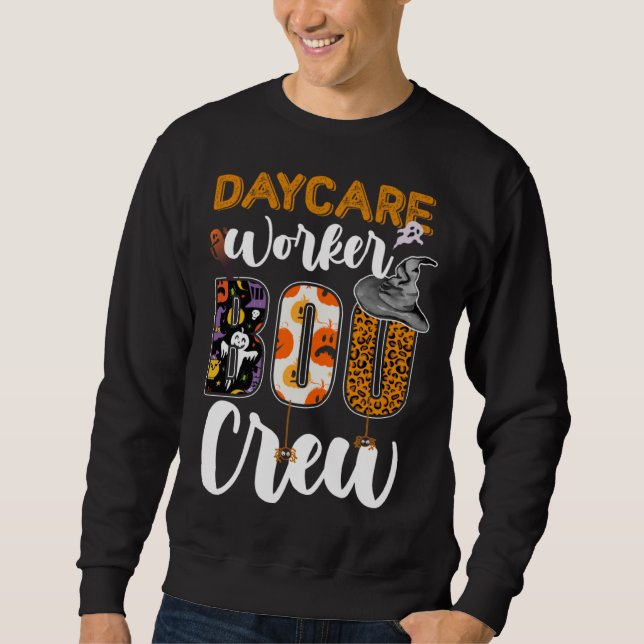 Daycare Worker Boo Crew Halloween Daycare Matching Sweatshirt (Vorderseite)