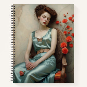 Daydream and Climbing Rose SpiralNotebook Notizbuch