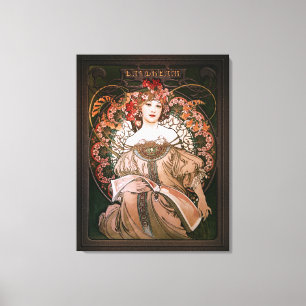 Daydream c1896 by Alphonse Mucha Leinwanddruck
