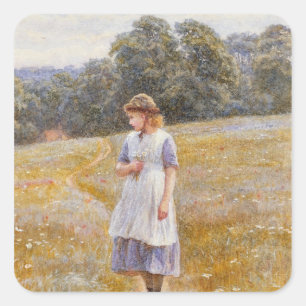 Daydreamer, 1878 quadratischer aufkleber