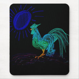 Dayglow Country Rooster Mousepad