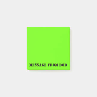 Dayglow grüne Mitteilung 3 x 3 Post-it Klebezettel