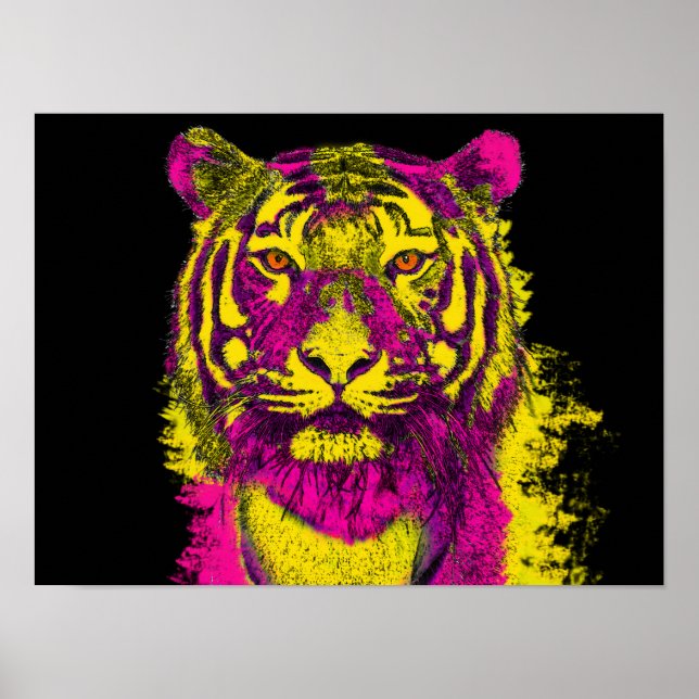 Dayglu-Tigerart Poster (Vorne)