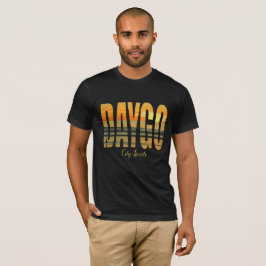 Daygo (Stadt-Grenzen) das T-Shirt/das Schwarze T-Shirt