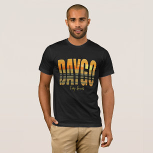 Daygo (Stadt-Grenzen) das T-Shirt/das Schwarze T-Shirt