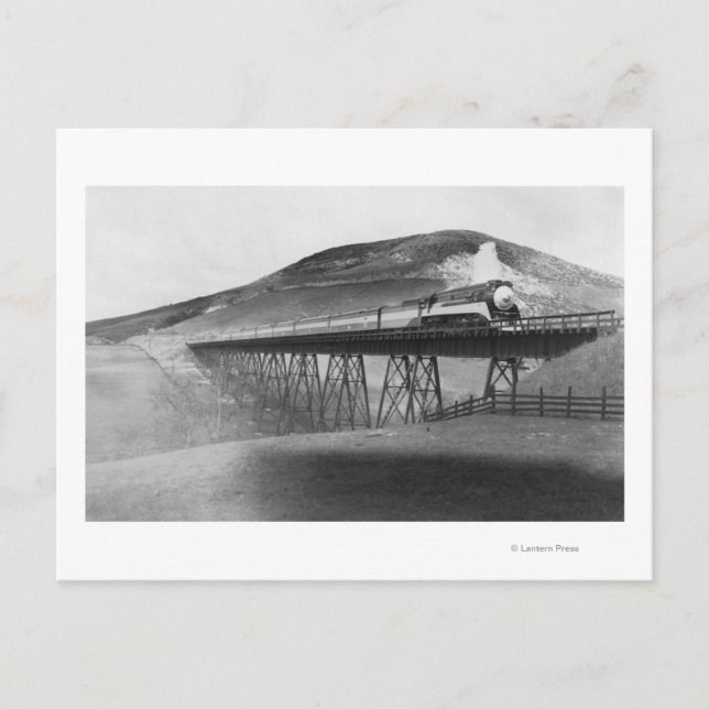 Daylight Limited Bahn über Tressel Postkarte (Vorderseite)