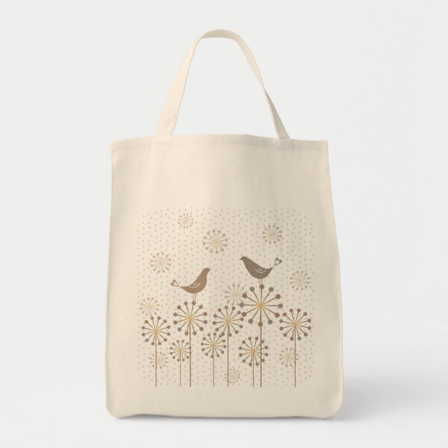 Daylight Love Birds Grocery Tote Bag Tragetasche (Vorne)
