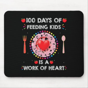 Days of School Lunch Lady zum Mittagessen Lady Caf Mousepad