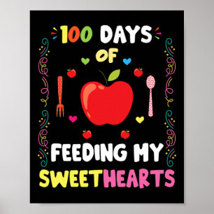 Days of School Mittagessen Lady Zitat für das Mitt Poster