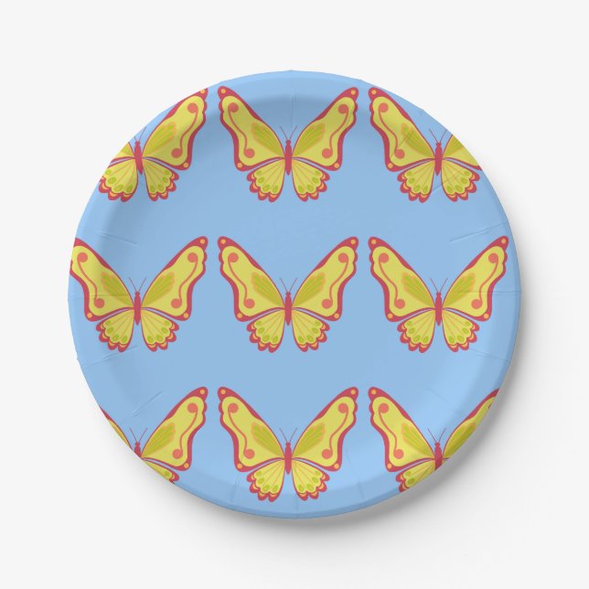 Daytime Butterfly Pappteller (Vorderseite)