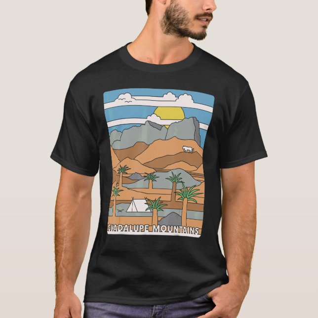 Daytime El Capitan Guadalupe Mountains National Pa T-Shirt (Vorderseite)