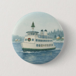 Daytime Ferry Weihnachten Button