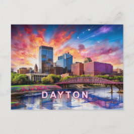 Dayton Abstrakt Art Postkarte