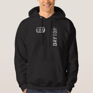 Dayton Ohio 937 Bereichscode Vintag Retro Hoodie