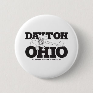 Dayton Ohio Art Geburtsort von Luftfahrt Button
