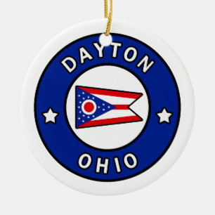 Dayton Ohio Keramik Ornament