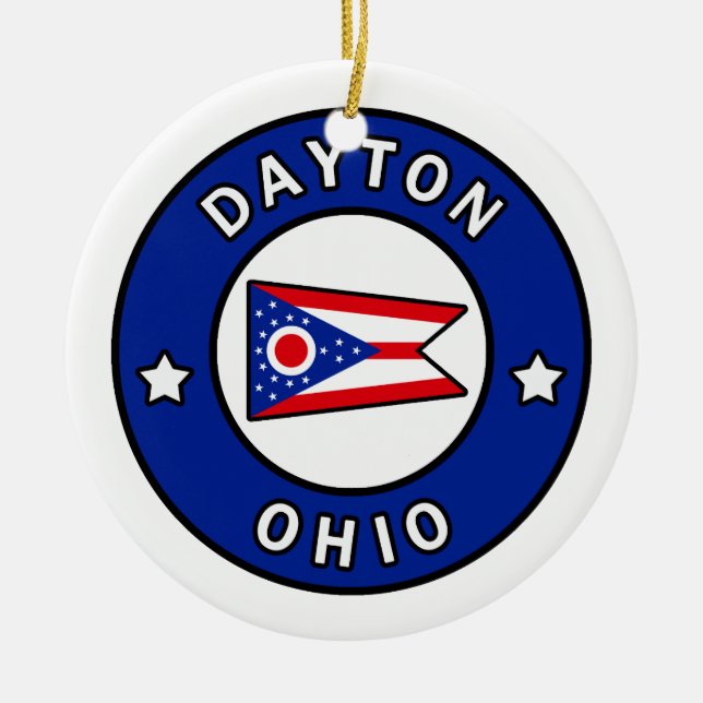 Dayton Ohio Keramik Ornament (Vorne)