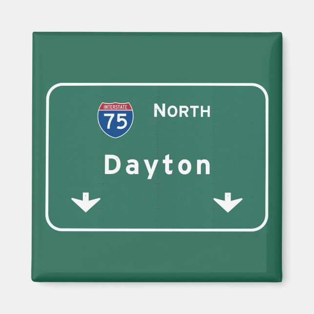 Dayton Ohio oh Interstate Highway Freeway : Magnet (Vorne)