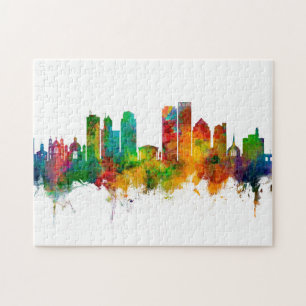 Dayton Ohio Skyline Puzzle
