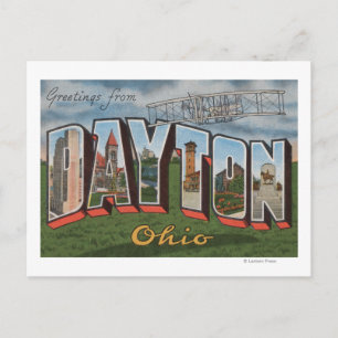 Dayton, Ohio (Wright Brothers Flugzeug) Postkarte