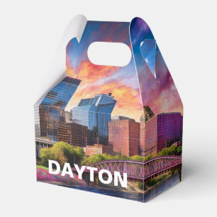 Dayton Skyline Abstrakt Art Geschenkschachtel