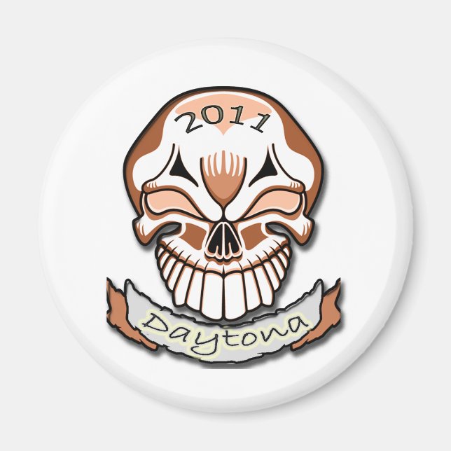 Daytona 2011Skull Magnet (Vorne)
