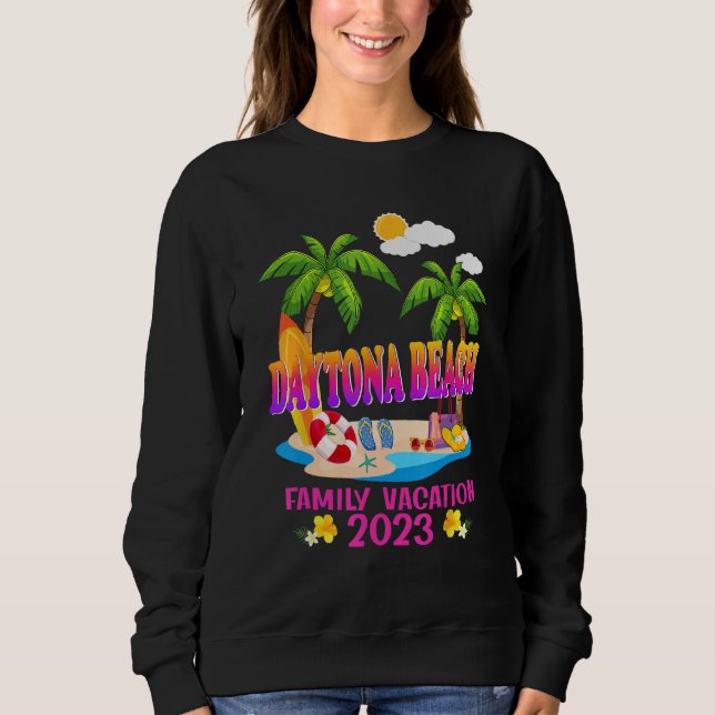 Daytona Beach Family Vacation Summer Beach Matchin Sweatshirt (Vorderseite)