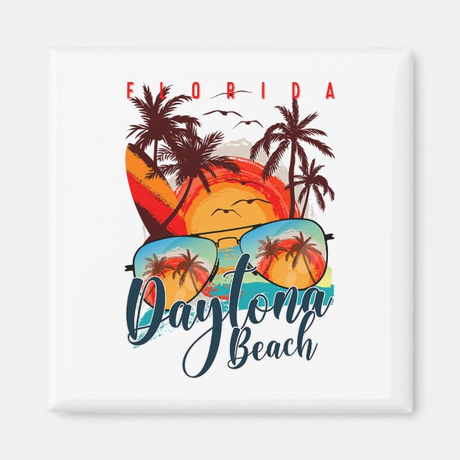 Daytona Beach Fl. Sommerurlaubsreise - Florida B Magnet (Vorne)