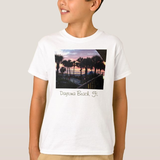 Daytona Beach, FL-Sonnenaufgang T-Shirt (Vorderseite)