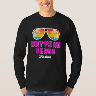 Daytona Beach Fl Vintage 70er Retro Throwback Sonn T-Shirt